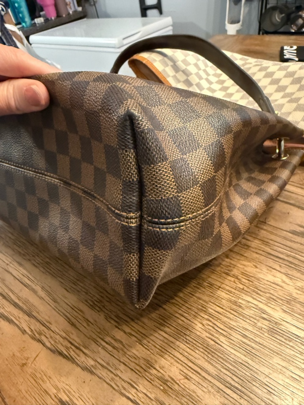 Louis Vuitton Brown Graceful pm Damier Canvas Shoulder bag. Great condition. - Picture 5 of 12